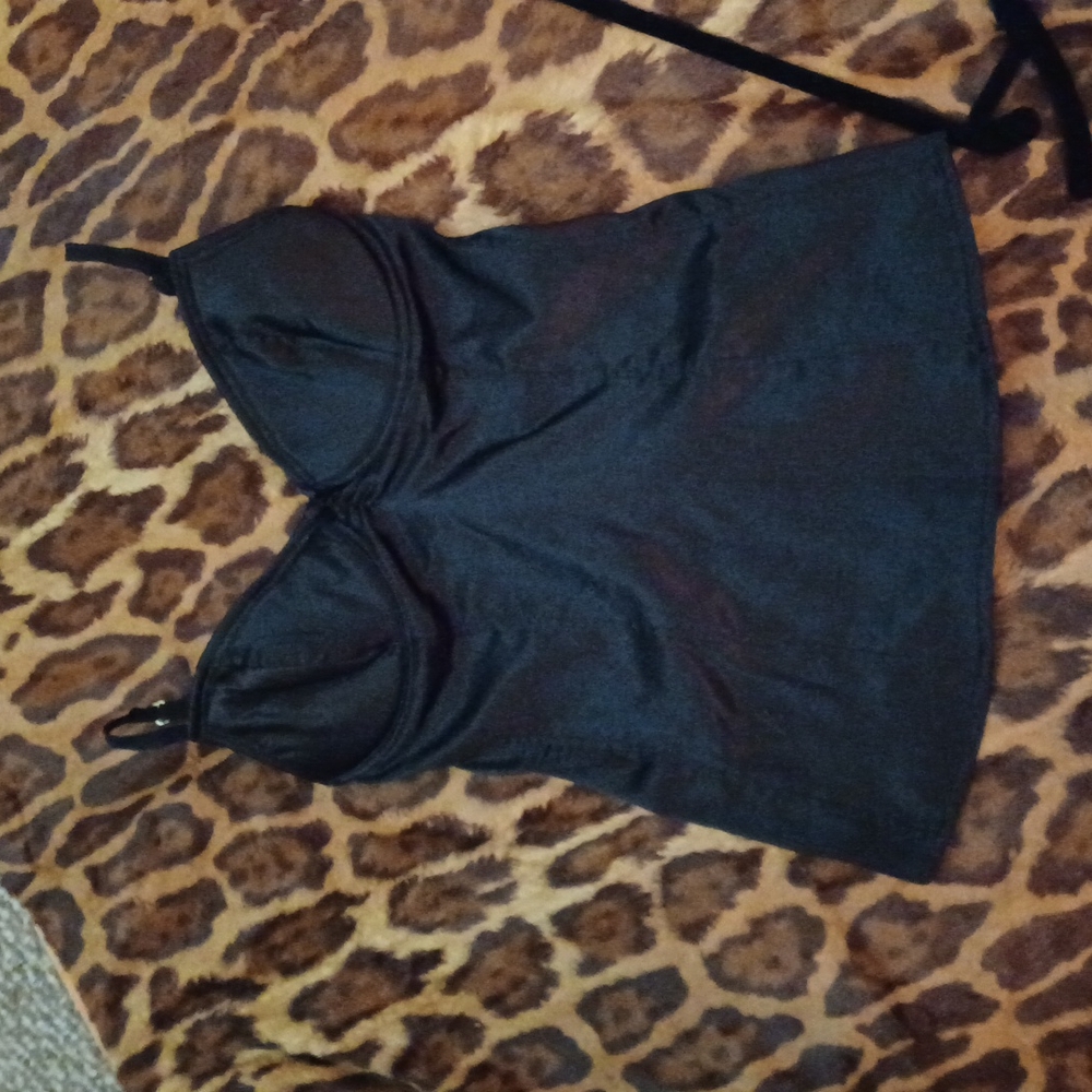 Foxy Jeans satin bustier top. Size M